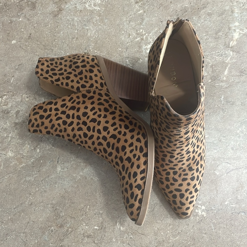 Leopard Print Ankle Boots